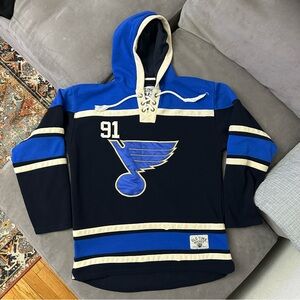 St Louis Blues Hoodie Mens XL Blue Vladimir Tarasenko 91 Ice Hockey NHL